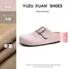 Zapatillas de Media Pantufla Cerradas de Suela Gruesa para Mujer, Modelo Nuevo 2025 Birkenstock Slip-On, Exportación Transfronteriza