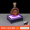 Luz LED Recargable de Barra Portavasos Iluminado Base Creativa Iluminada para Champagne KTV Soporte de Exhibición de Licores Estante Láser para Vino Portavasos