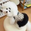 Verano Nuevo Estilo Ins Japonés y Coreano Sexy Estampado de Leopardo Ropa para Perro y Gato Mascota Teddy Bichón Lujo Accesible Falda de Malla
