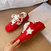 Zapatos Deportivos de Entrenamiento Alemanes Estilo Coreano Superficie de Tela Suela Suave Patrón de Estrellas para Mujer 2026 Estilo Verano Otoño Bloqueo de Color Cómodos Ligeros Casuales Zapatos Forrest Gump