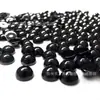 Gema Negra Base Plana Cara Lisa Ónix Negro Antinatural/Obsidiana Base Plana Cara Lisa Gema Semiredonda Piedra al Descubierto