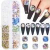 Accesorios para uñas de celebridad en línea, superficie multicorte, cuadrado de diamante brillante, punta inferior de pila de diamante puntiaguda para bricolaje, accesorios para uñas de diamante y perla, venta al por mayor transfronteriza