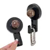 Gancho de ventosa estilo chinês sem furos, alta capacidade de carga, montado na parede, para cozinha, banheiro, quarto, porta de casa, gancho traseiro, preto
