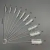 Cepillo para Popotes de Acero Inoxidable 304, Cepillo para Popotes de Biberón, Cepillo Limpiador de Tubos de Ensayo, Cepillo de Cerdas Suaves en Espiral, Cepillo de Nylon