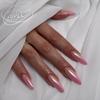 Peças de Unha Quentes Transfronteiriças Estilo Europeu e Americano Manicure Francesa Patch Pó Cor de Contraste Preto Explosões de Comércio Exterior Unhas Postiças Produtos Acabados