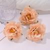 Flor de Peônia Simulada Guirlanda Artesanal DIY Estilo Chinês Material para Acessórios de Cabelo Material para Caixa de Flores Guia de Casamento Flor Artificial
