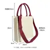 Bolsa Tote de Lona Personalizada com Bolso Externo, Novo Estilo para o Dia a Dia, Bolsa Tote à Prova d'Água para Papel A4, Bolsa Transversal com Estampa de Logo