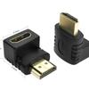 Codo de ángulo recto HDMI Codo de 90 grados Adaptador HDMI macho a hembra Adaptador de cabezal de extensión macho a hembra