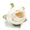 Capullos de rosa artificial para manualidades, cabezas de flores artificiales, camelia, pulseras estilo Ins, ramilletes, accesorios para sombreros de paja, flores artificiales