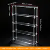 Soporte de Exhibición Acrílico Transparente Figura Trapezoidal Estante de Almacenamiento para Cajas Sorpresa Exhibición por Capas Estantería de Exhibición Pop Mart