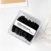 Corda de cabelo elástico coreano corda de cabelo elástica coreana anel de cabelo sem costura preto elástico acessórios de cabelo duráveis preto elástico