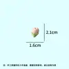 Flor de Durazno de Simulación 3D de Primavera Accesorios de Resina Venta Caliente Transfronteriza Accesorios para el Cabello Hechos a Mano DIY Pinzas para el Cabello Forma de Flor/Brote de Flor