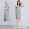 Vestido Slip Modal para Revenda (Dropshipping) para Mulheres, Comprimento Médio Plus Size com Acabamento de Luxo