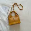 Bolsa de Hombro Cruzada de Cubo de Moda Coreana de Verano 2026 de Alto Valor con Personalidad Relajada