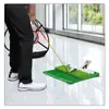 Pgm Almohadilla de Golpeo para Golf de Interior con Caja para Tees, Suela de Goma Blanda Inodora, Ventosa, Swing y Corte