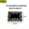 Novos Sapatos Femininos Elegantes de Couro com Caxemira, Fivelas Decorativas com Strass, Acessórios de Flor para Sapato, Acessórios Quadrados para Sapato Único, Decorações de Fivela Redonda