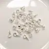 Hebilla colgante con forma de ojo de oveja, color oro de 14 quilates, con cierre de semilla de melón, tornillo, uña de ojo de oveja, material de accesorios de perla de medio agujero de viscosa