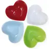 Cuenco Irregular Innovador Plato Dibble de Cerámica Bol para Postre Corazón de Melocotón Color Caramelo Bol de Amor Bol para Snacks y Arroz del Hogar