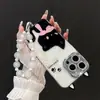 Pulsera de orejas de gato adecuada para funda de teléfono Apple 17 Pro Max, iPhone 15 linda, 16 estilo femenino, 14 modelo nuevo