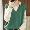 Chaleco de Punto sin Mangas para Mujer, Estilo Coreano Holgado Casual, Top sin Mangas para Primavera y Otoño, Nueva Ropa Exterior para Mujer