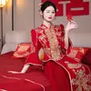 Vestido Xiuhe 2026 Modelo Nuevo, Vestido de Novia Muy Adornado, Atuendo de Boda Vintage, Nuevo Vestido de Brindis Estilo Chino, Vestido de Novia para Otoño e Invierno