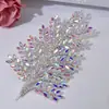 Diadema Hecha a Mano Transfronteriza con Pedrería Tocado de Novia Diadema Azul Accesorios para Vestido de Boda Performance Fiesta Dz110