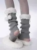 Meias de Tricô para Pés Femininas Primavera e Outono Jk Meias Brancas Empilháveis Y2K Cano Longo Manga de Panturrilha Lolita Bola de Pelo Meias com Renda