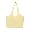 Bolsa de lona bordada com letras estilo casual Ins para mulheres 2026 nova moda leve bolsa de compras bolsa tote para o dia a dia