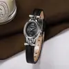 Reloj de pulsera de nicho de moda, simple y lujoso, reloj británico incrustado de diamantes, elegante reloj ovalado de moda para mujer de comercio exterior al por mayor