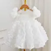 Vestido para Menina de Um Ano 2025 Novo Estilo Vestido Princesa Estilo Chinês para Aniversário de Meninas, Vestido de Inverno da Moda