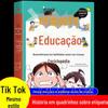 Etiqueta da edição de desenho animado Ensine habilidades sociais para crianças Treinamento Livros genuínos Agite o tom com uma pequena enciclopédia