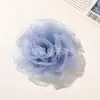 Acessórios de camélia em malha super fada, leves e elegantes, com borda queimada, para roupas DIY, acessórios de cabelo, flores para sapatos, broches, enfeites, acessórios