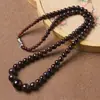 Collar de Granate para Mujer, Granate Rojo Vino, Cadena Corta para Suéter para el Año de Nacimiento, Cadena Simple para Clavícula, Cadena de Torre de Cristal