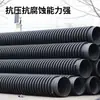 Tubo estrutural de parede espiral de HDPE Huayun, tubo Coroplast tipo B, tubo espiral, especificações do tubo Coroplast DN200, tubo de drenagem