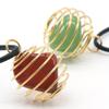1069 - Colgante de resorte de alambre de cobre con piedra semipreciosa de cristal natural, ágata roja, polvo de Dongling verde y amatista