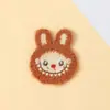 Novo Patch Bordado de Desenho Labubu Pato Pequeno Acessórios de Roupa DIY Grampo de Cabelo Etiqueta de Tecido Materiais de Decoração para Headwear