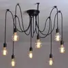 Luminária Aranha Multi-cabeça Estilo Retro Americano Hotel Pousada Loft Estilo Industrial Criativa Multi-cabeça Mulher Celestial Flor Espalhada Lustre