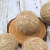 Brinquedo Divertido de Bola de Rattan Feito à Mão Adequado para DIY Decorativo para Animais de Estimação Brinquedo Atacado de Corda de Cânhamo