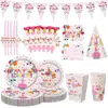Amazon Transfronterizo Color Cumpleaños Puntos Fiesta Desechable Plato de Cena Taza Servilleta Manteles de Mesa Traje para Fiesta de Cumpleaños Infantil