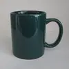 Suministro puntual 7102 verde oscuro beige taza de cerámica taza de café promocional taza de regalo Impresión de LOGOTIPO en la taza