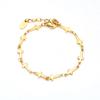 Pulsera sencilla estilo coreano directa de fábrica pulsera chapada en oro pulsera simple exquisita para niñas novias cadena desnuda simple venta al por mayor