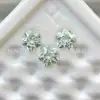 Zircônia Monocromática Incrustada Corte Flor de Cerejeira Zircônia Cúbica 6mm Diamante Solto Brinco Pingente Flor de Cinco Pétalas Pedra Principal Pedra Solta