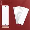 Separador en blanco hecho a mano diy material de flor seca pintado a mano tarjeta pequeña fresca estudiante casero creativo mensaje separador