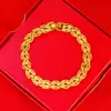 Pulseira de flor de carro banhada a ouro, flor, flor, pulseira de flor, moda japonesa e coreana, moda, grama da sorte, pulseira com fivela de casamento