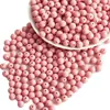 Cuentas Acrílicas Hechas a Mano 6mm-16mm Agujero Recto Color Sólido Bolas Redondas Accesorios Coloridos para DIY