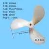 Hélice Marina Hélice Fuera de Borda Pala de Hélice Propulsor Hélice de Tres Palas de Nylon Modelo Material Didáctico Experimental