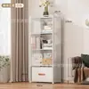Estantería Estantería de Múltiples Niveles de Pie para Dormitorio Artículos de Uso Diario Ropa Buena Juguetes Estante para Snacks Estantería a Prueba de Polvo