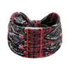 Diadema Estampada Rayas Blancas y Negras Simple Diadema Deportiva Elástica Accesorios para el Cabello para Mujeres Correr Yoga