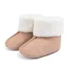 Botas de Invierno para Bebés de Comercio Exterior para Bebés de 0 a 1 Año, Botas de Algodón Engrosado, Zapatos Cálidos y Antideslizantes para Niños Pequeños