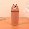 Porta-canetas de Silicone Desenho Animado Estojo Porta-lápis Estilo Fofo Armazenamento Porta-canetas de Alto Valor Estudante Criativo Bolsa de Papelaria Bolsa para Lápis